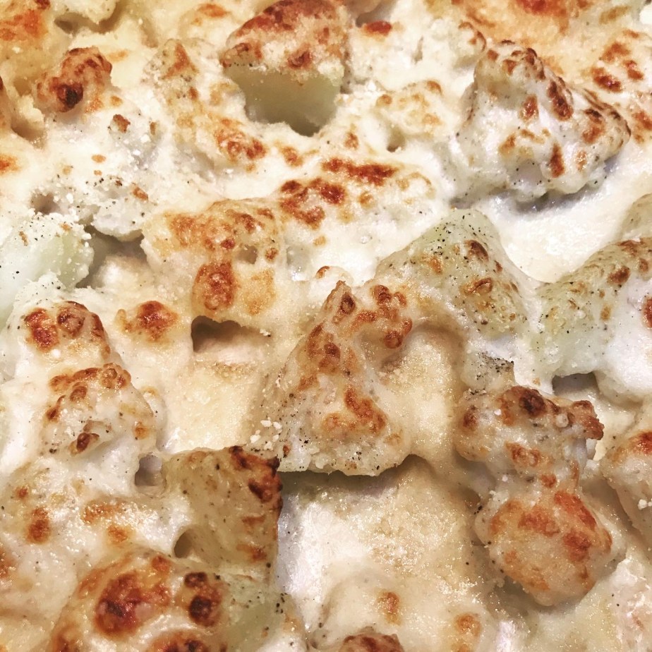 Gratin de chou fleur, pommes de terre,&nbsp;béchamel